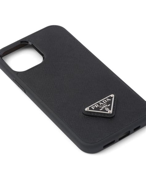 Capa para iPhone 12 e 12 Pro em Saffiano Preto .